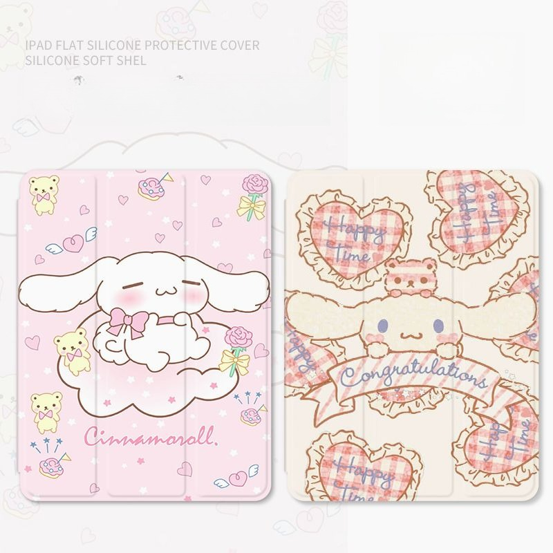 Tablet Accessories Case - Sanrio Cinnamoroll IPad11 Protective Case Three-fold