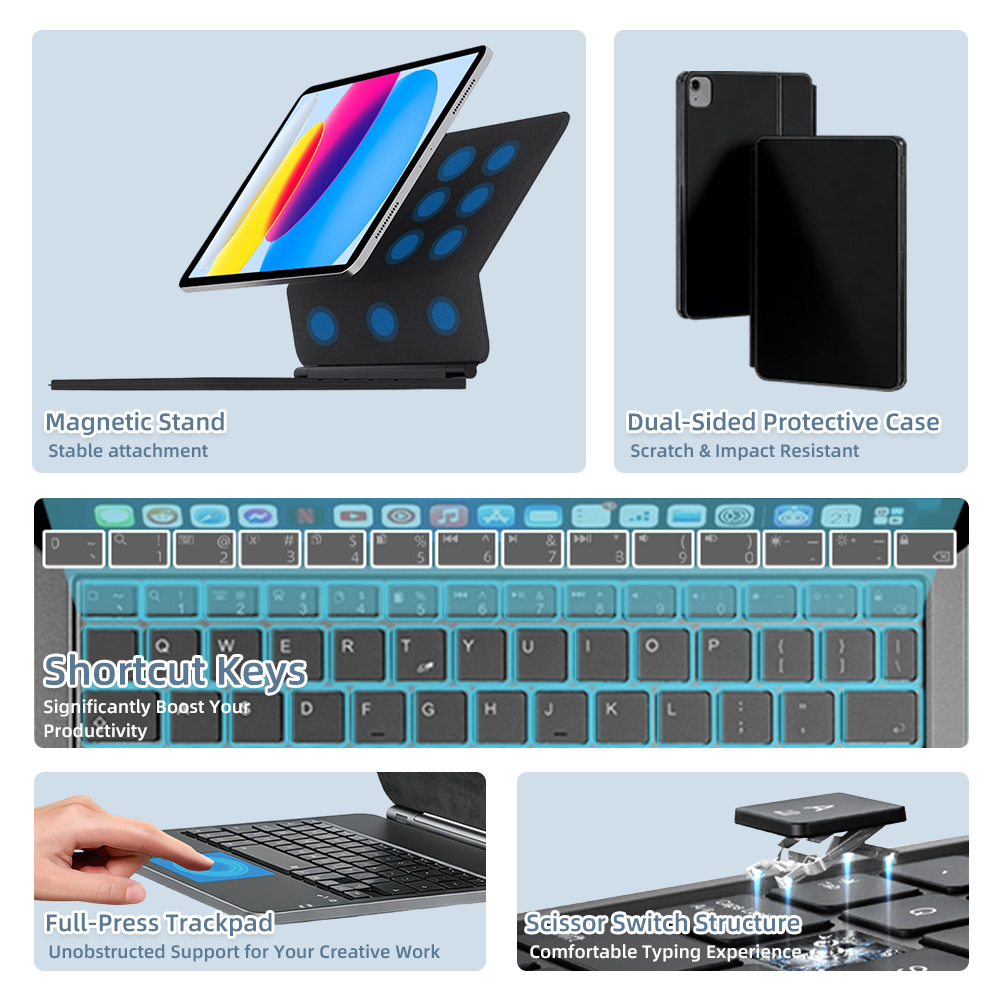 2026 Magic Keyboard with Bluet - Tablet Accessories Case のレビューと価格