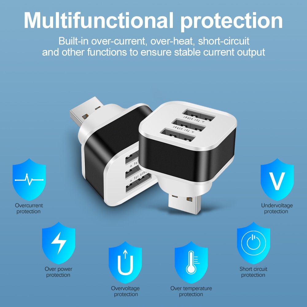 3 Port USB Slots Adaptor USB 3 - Laptop Tablet Accessories のレビューと価格