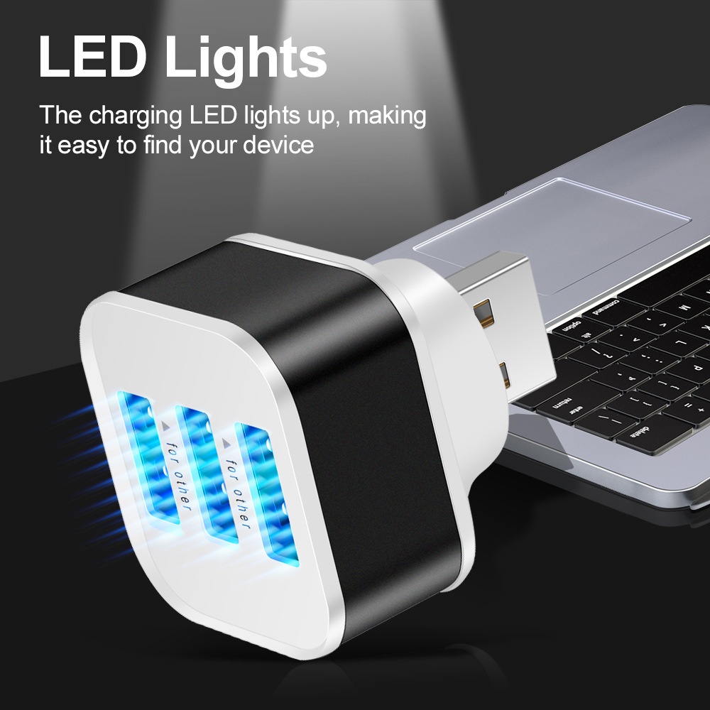 3 Port USB Slots Adaptor USB 3 - Laptop Tablet Accessories のレビューと価格
