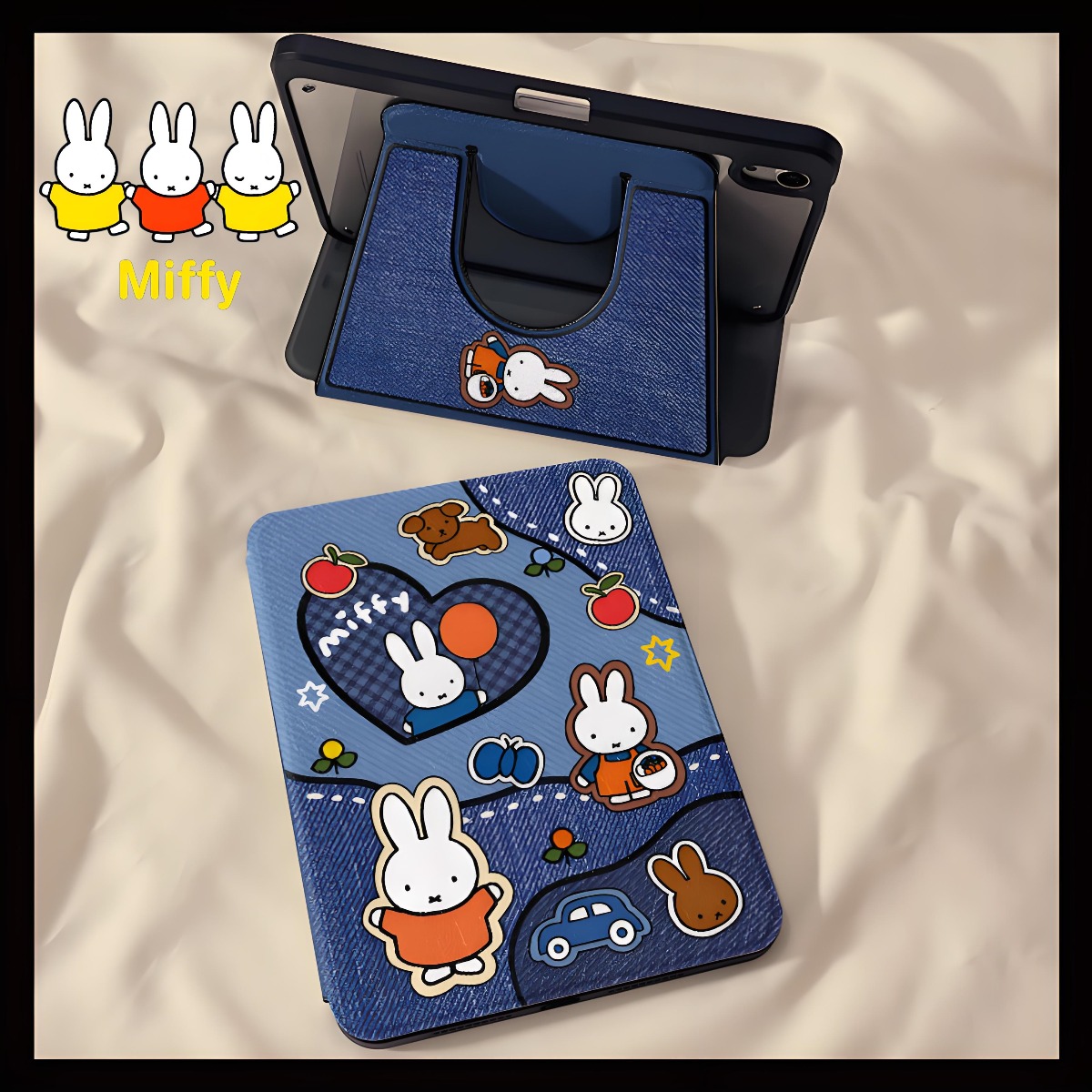 Kawaii Miffy Rabbit Tablet Cas - Tablet Accessories Case のレビューと価格
