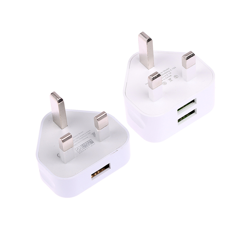 UK 3 Pin Plug Dual USB Adapter - Tablet Accessories Uk のレビューと価格