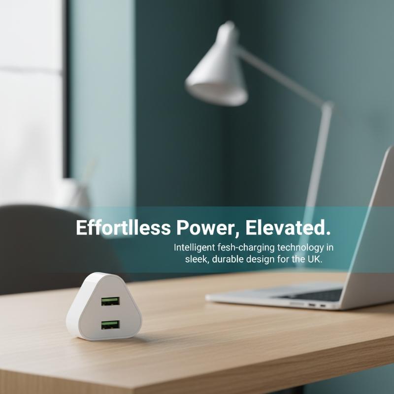 UK 3 Pin Plug Dual USB Adapter - Tablet Accessories Uk のレビューと価格