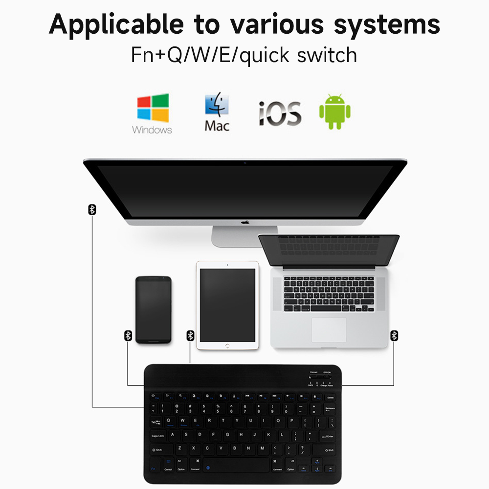 Bluetooth Keyboard for IOS And - Tablet Accessories Samsung のレビューと価格