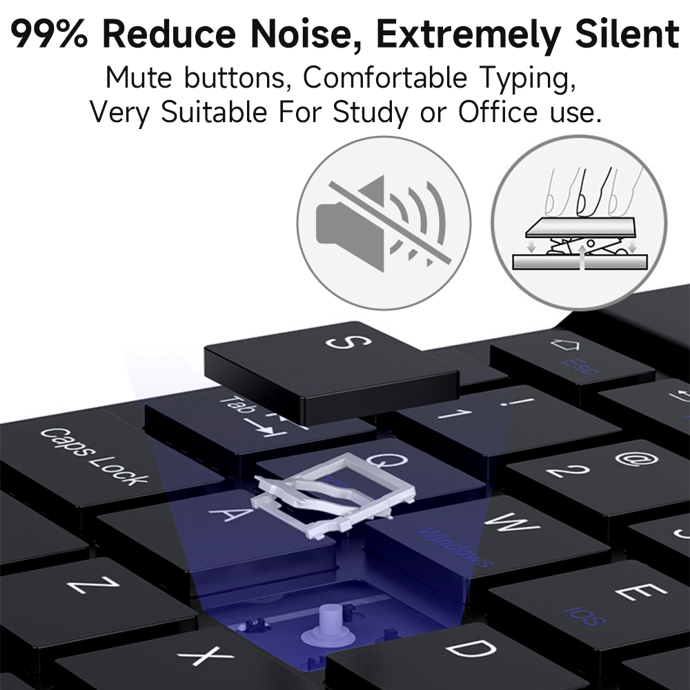 Bluetooth Keyboard for IOS And - Tablet Accessories Samsung のレビューと価格