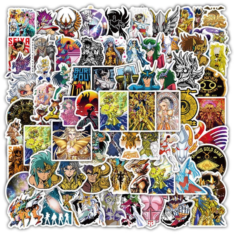 101Pcs Saint Seiya Anime Stick - Laptop Tablet Accessories のレビューと価格