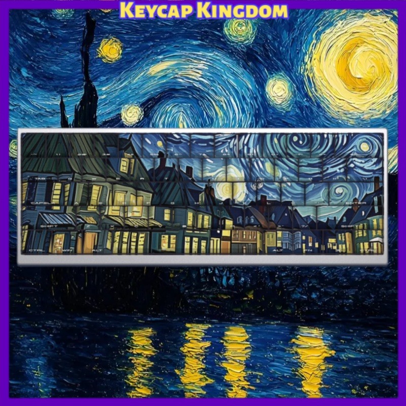 Van Gogh Starry Sky Theme Keyc - Tablet Pc Accessories のレビューと価格