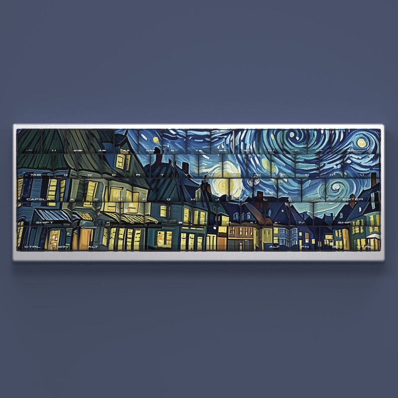 Van Gogh Starry Sky Theme Keyc - Tablet Pc Accessories のレビューと価格