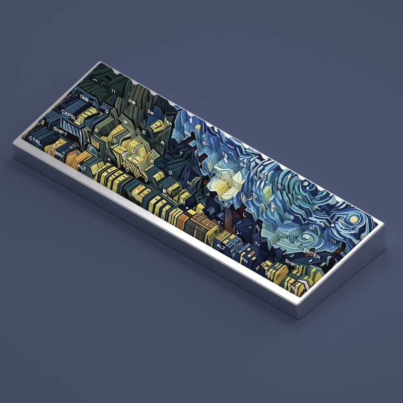 Van Gogh Starry Sky Theme Keyc - Tablet Pc Accessories のレビューと価格