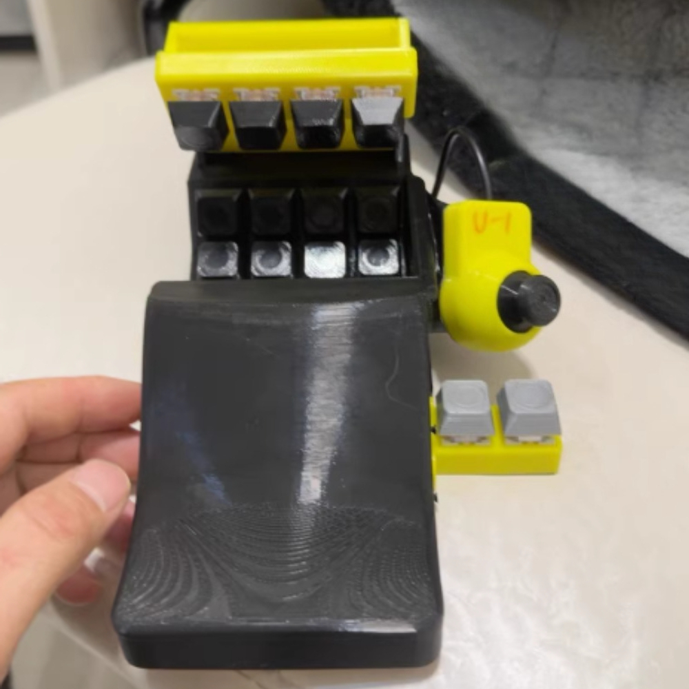 One Handed Gaming Keyboard Cus - Tablet Accessories 3D Print のレビューと価格