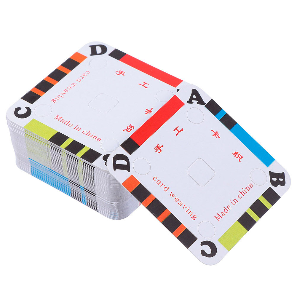 50Pcs Weaving Cards Paper Loom - Tablet Weaving Accessories のレビューと価格