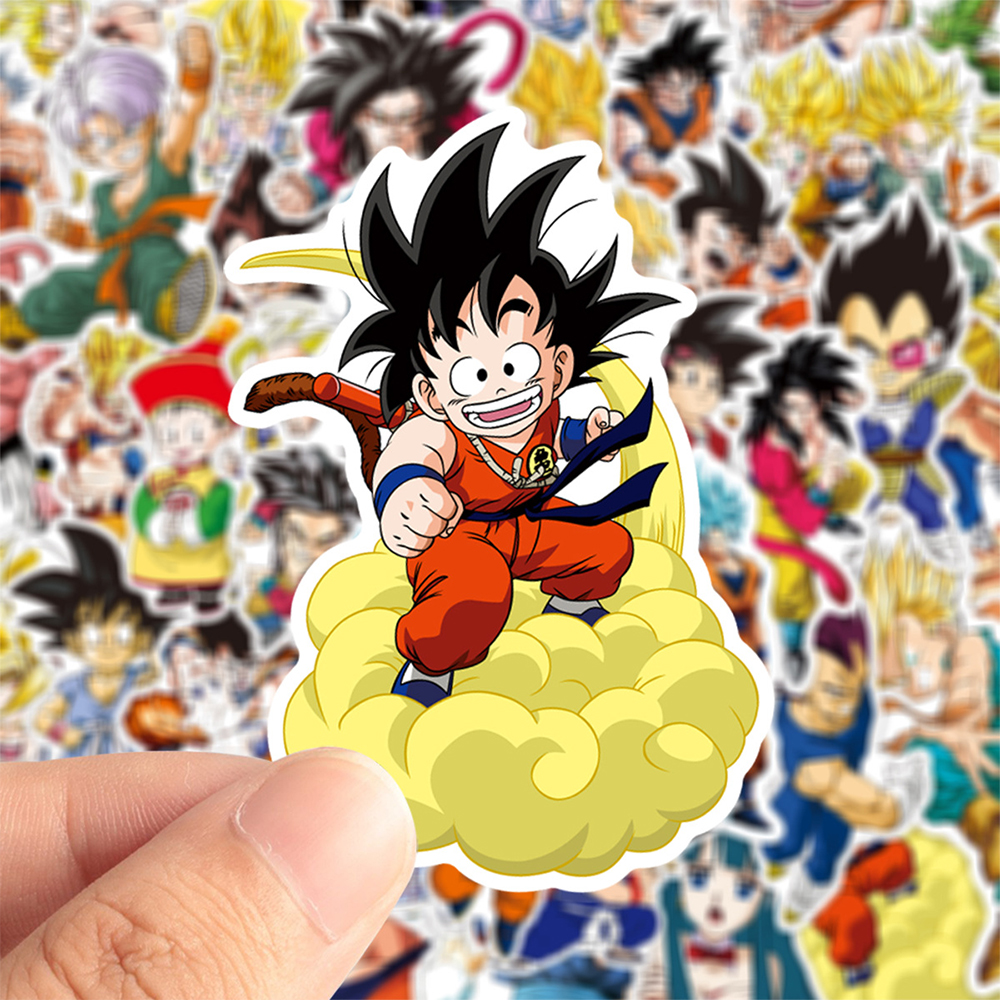 50pcs Anime Dragon Ball Sticke - Laptop Tablet Accessories のレビューと価格