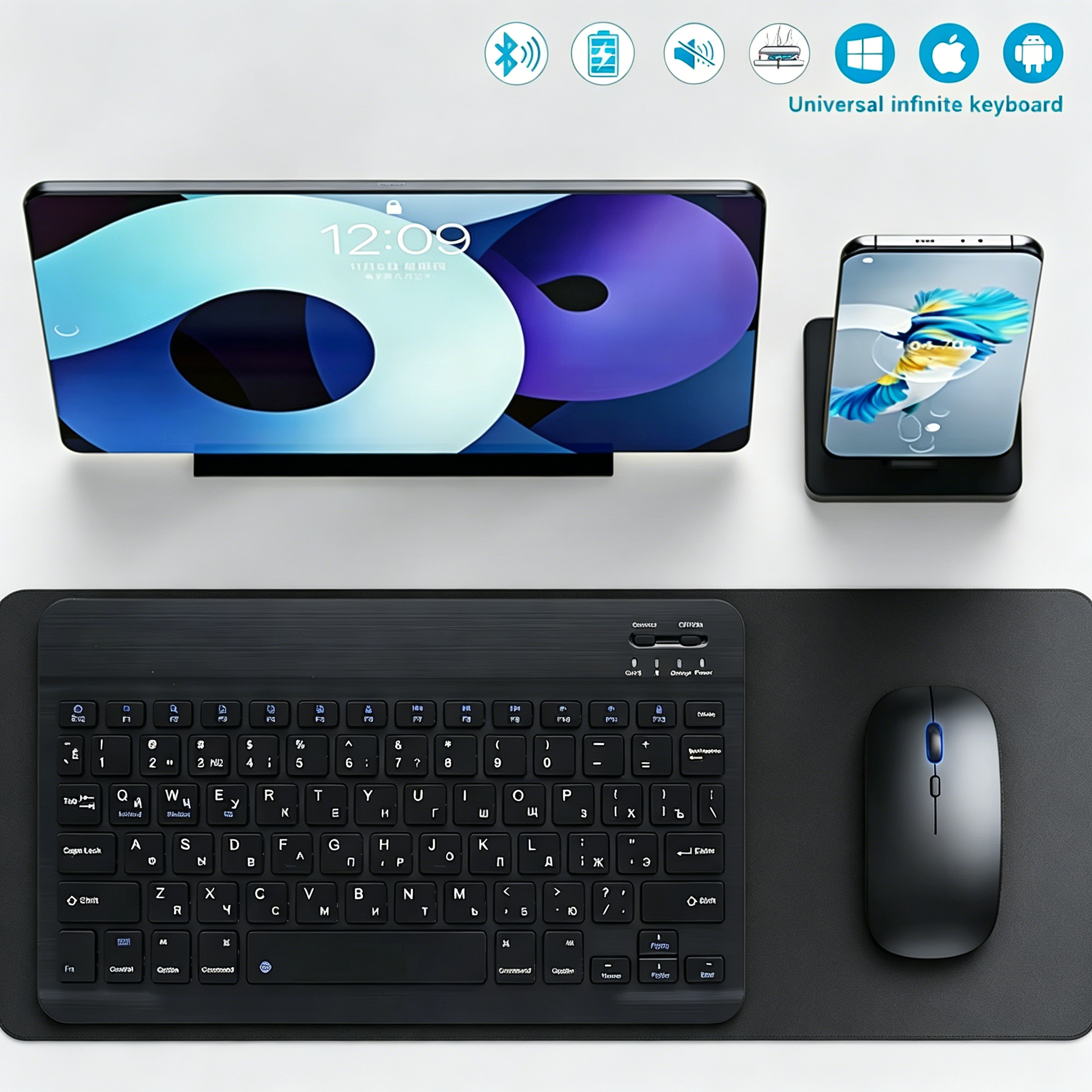 Bluetooth Wireless Keyboard Mo - Tablet Pc Accessories のレビューと価格