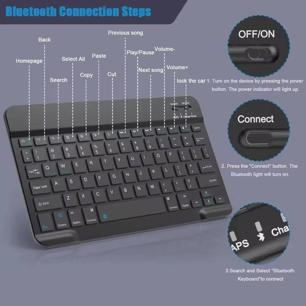 Bluetooth Wireless Keyboard Mo - Tablet Pc Accessories のレビューと価格