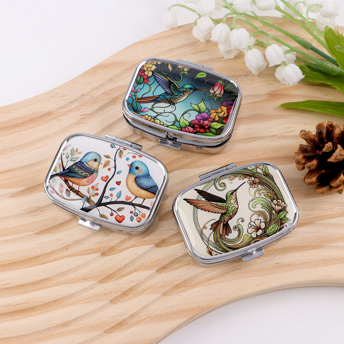 Cute Bird Cartoon Travel Pill  - Tablet Accessories Case のレビューと価格
