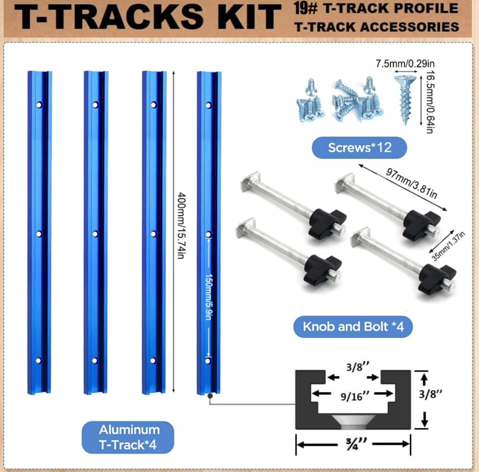 19# T-Track Kit for Router Tab - Tablet Accessories Set のレビューと価格