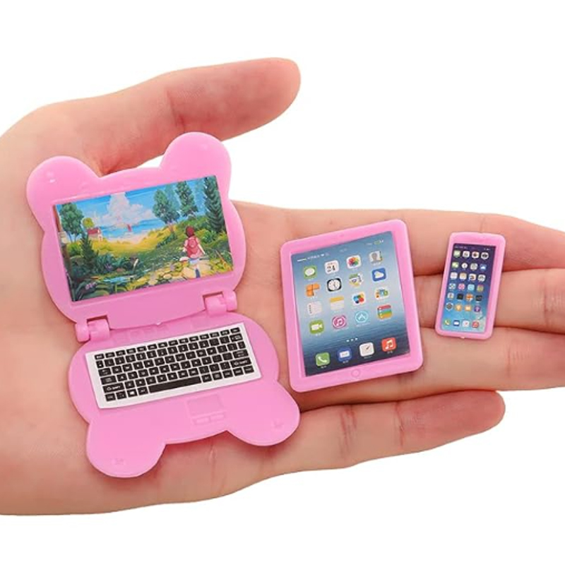 3pcs Dollhouse Mini Item Doll  - Tablet Accessories Set のレビューと価格