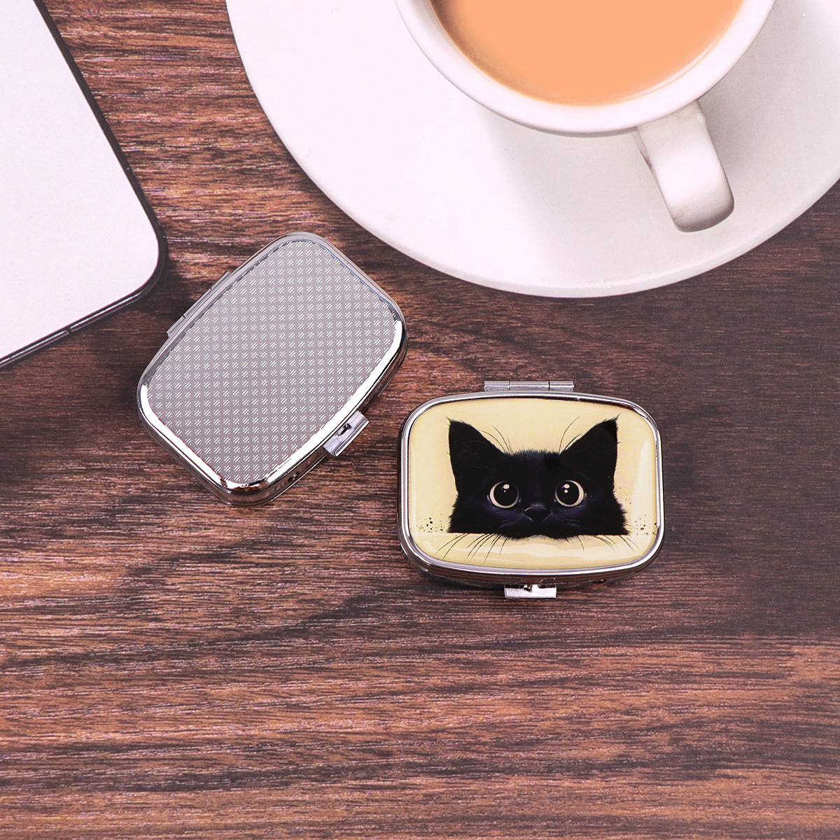 Cute Black Cat Travel Pill Org - Tablet Accessories Case のレビューと価格