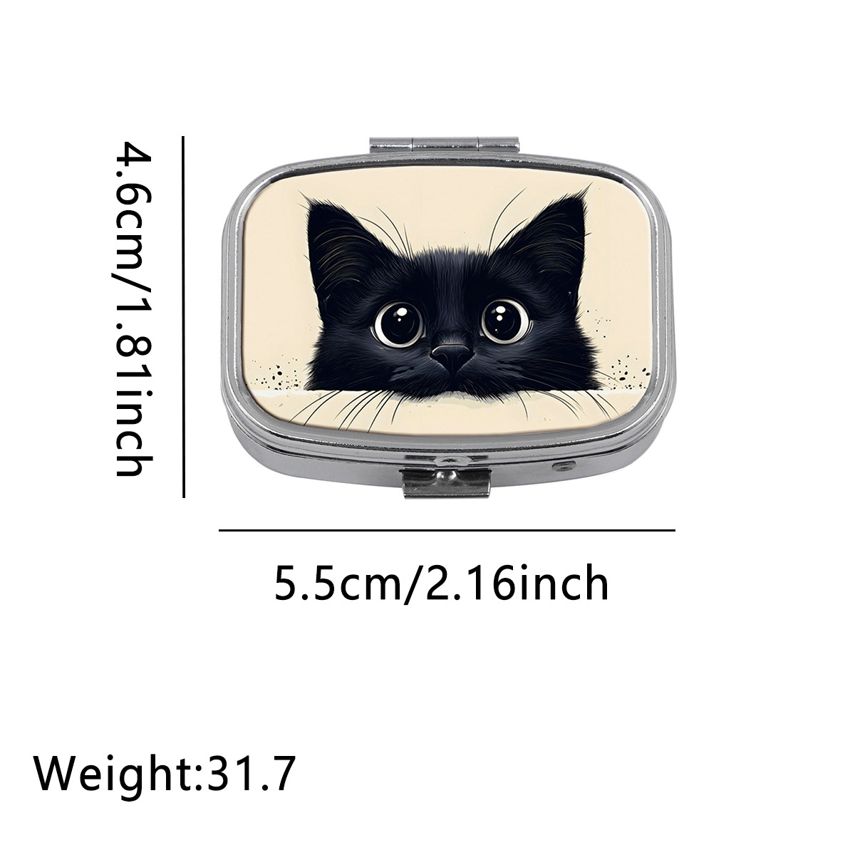 Cute Black Cat Travel Pill Org - Tablet Accessories Case のレビューと価格