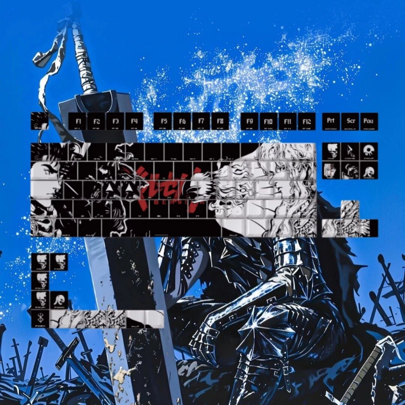 BERSERK Theme Anime Keycap 98  - Tablet Pc Accessories のレビューと価格