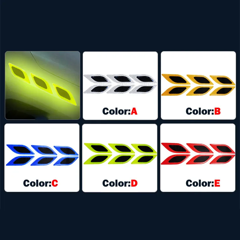 6pcs/Set Car Reflective Sticke - Tablet Accessories Set のレビューと価格